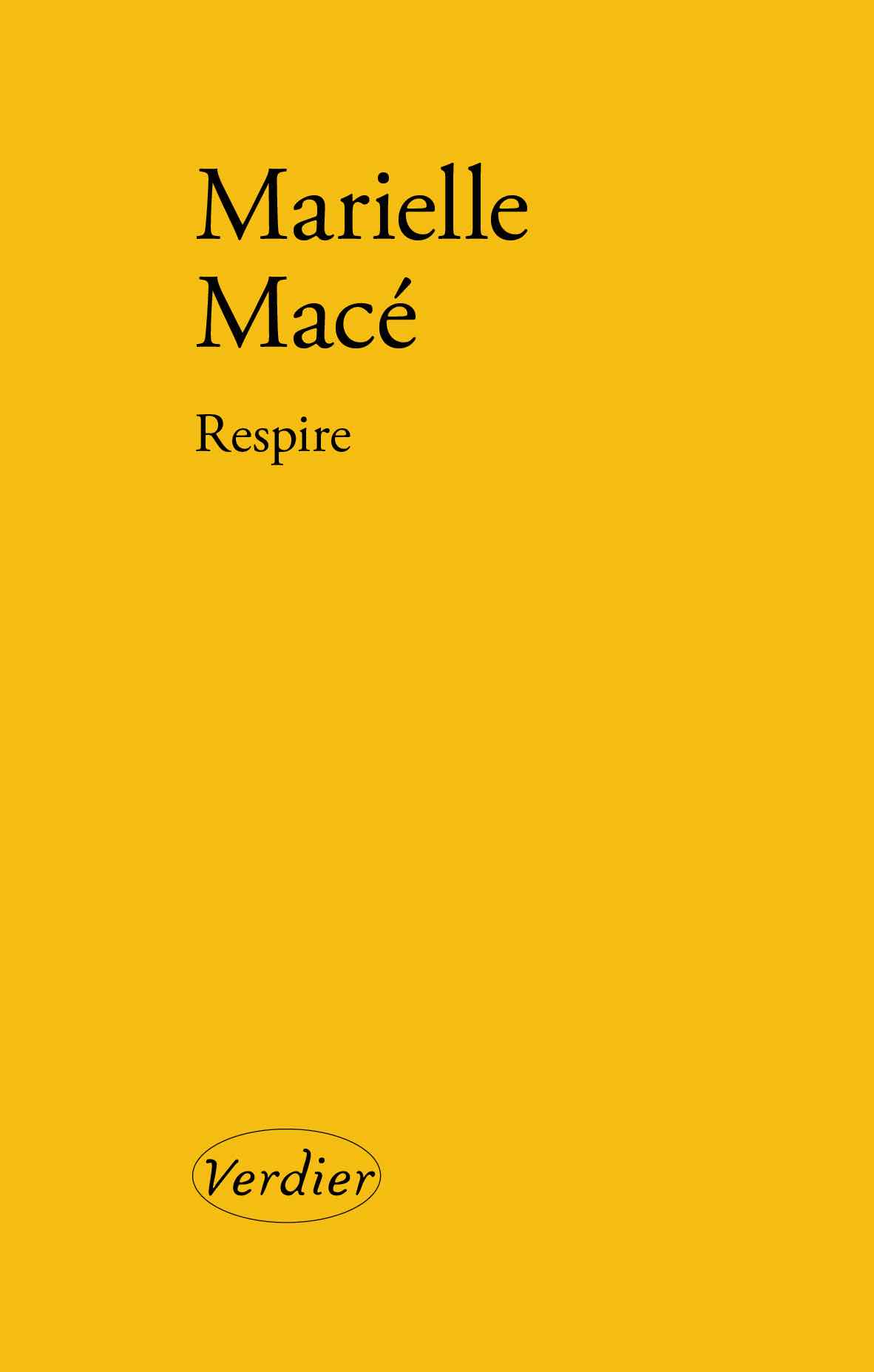 Marielle Macé -Couverture - Respire | Aleitte Armel
